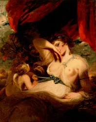 Cupidon dénouant la ceinture de Vénus